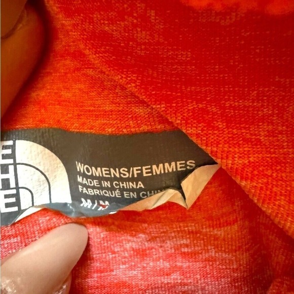 The North Face lightweight hooded top, coral/orange, excellent condition, size M - Picture 3 of 7